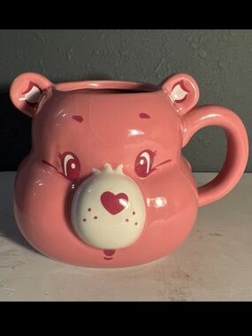 Care Bears Sculpted Mug - Share Bear - Large 20 oz. - Pink - Very Nice